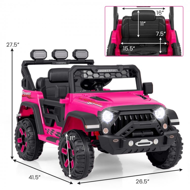 12V Electric Kids Ride on Truck with Remote Control and Music