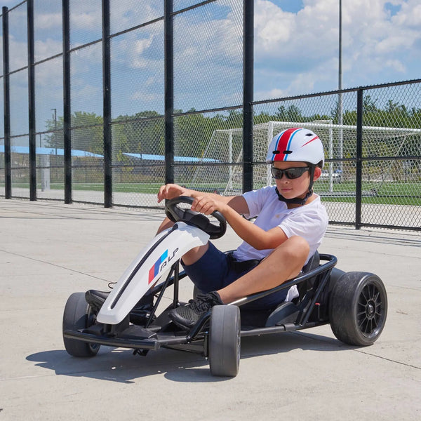 GO KART KIDS RIDE ON CAR 24V - BLANCO - EN STOCK