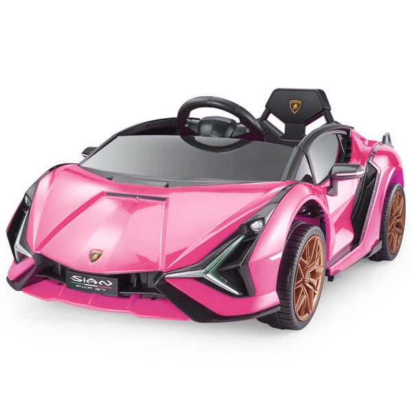 TGRCM-CZ Lamborghini Sián FKP37 1:36 – Voiture Miniature Alliage Zinc, Portes Ouvrantes, Rétractable, Licenciée Officielle, Rose