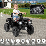 Costway 24V Kids ATV Ride-On Toy with 4 Motors and LED Lights