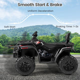 Costway 24V Kids ATV Ride-On Toy with 4 Motors and LED Lights