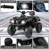 Costway 24V Kids ATV Ride-On Toy with 4 Motors and LED Lights