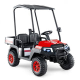 Costway 24V 4WD Kids Ride-On Golf Cart Toy with Remote Control