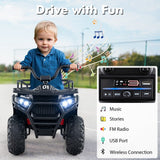 Costway Kids Ride-On Electric ATV Quad Toy with Lights