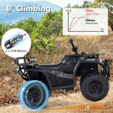 Costway Kids Ride-On Electric ATV Quad Toy with Lights