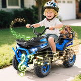 Costway Kids Ride-On Electric ATV Quad Toy with Lights