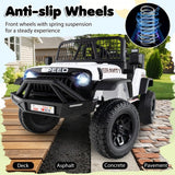 Costway 24V Kids Ride-On Car Toy with Remote Control and Music