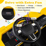 Costway 24V 4WD Kids Ride-On Excavator Toy with Remote Control