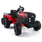 Costway 24V 4WD Kids Ride-On Excavator Toy with Remote Control