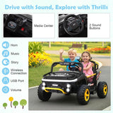 Costway 2-Seater Kids Ride-On UTV Truck with Remote Control