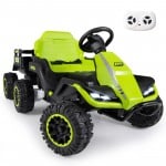 Costway 24V 4WD Kids Ride-On Excavator Toy with Remote Control
