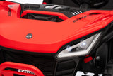 24V ride-on ATV for kids with quad motors and safety seatbelts
