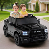 Costway 24V Licensed RAM Kids Ride-On Truck Toy with Remote Control