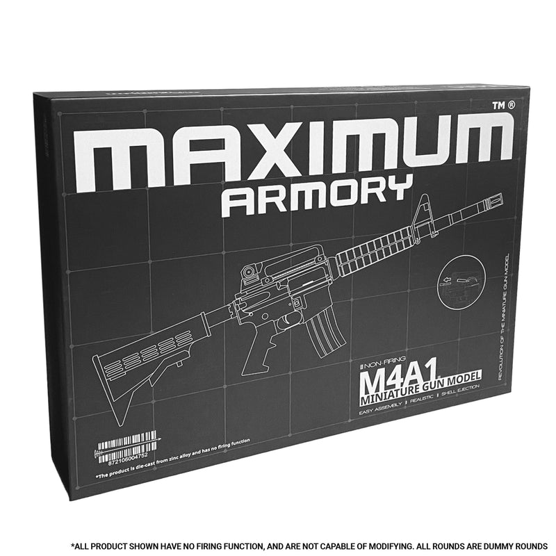 M4A1 - Black - Maximum Armory Licensed Miniature Model - 1:2.05 Scale