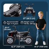 Qaba 24V Kids Ride-On ATV Toy