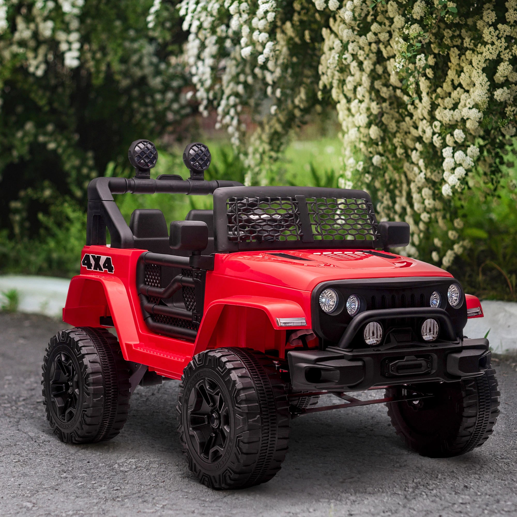 12V Jeep 1 Seater Battery Powered Kids Ride On Car Off Road Truck Toy w/ Parent Remote