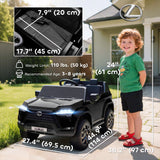 Qaba 12V Kids Ride-On Car Toy with Remote Control Black