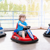 Aosom 6V Kids Ride-On Bumper Car Toy with Music