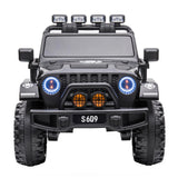 Monster Jeep Truck S609 24V 4x4 Two Seater Electric Kids Ride On Off Road Leather Seat Rubber Wheel