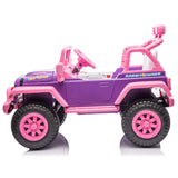 Princess Jeep Truck NEL-617 12V Electric Kids Ride On Car Leather Seat Rubber Wheel Pink