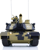 Heng Long® 1/24 RC Battle Tank Abrams M1A2 – Professional Edition – 320° Rotating Turret, Infrared Battle, BB Shooting & Real Sound