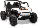 R1250 12v Buggy Ride-On Car, 2WD UTV Buggy Electric Car with Parental Remote Control, Working Doors and LED Lights