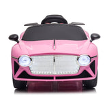 Bentley Style NEL-6688 Kids 12V Electric Ride on Car Pink