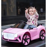 Bentley Style NEL-6688 Kids 12V Electric Ride on Car Pink