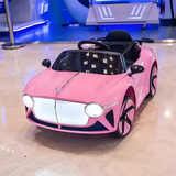 Bentley Style NEL-6688 Kids 12V Electric Ride on Car Pink