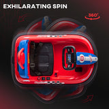 Aosom 6V Kids Ride-On Bumper Car Toy with Music