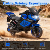 Costway 6V Kids Motorcycle Ride-On Toy with Headlights and Music