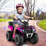 6V Kids Ride-On ATV Toy with Spray Function and Headlight