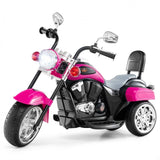 Costway 6V Toddler 3-Wheel Ride-On Motorcycle Toy with Headlight