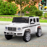 Aosom 12V Kids Ride-On Car Toy with Remote Control White