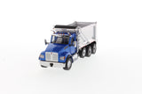 Camion benne Kenworth T880 SF OX Stampede 1/50 - Cabine bleue métallisée + benne basculante argentée, 71078
