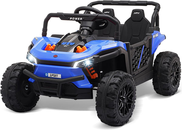 R1250 12v Buggy Ride-On Car, 2WD UTV Buggy Electric Car with Parental Remote Control, Working Doors and LED Lights