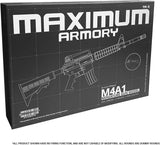 Maximum Armory [M4A1 - Black] Miniature Collectible Miniature Model - 1:2.05 Scale M4A1 Toy Replica with Display Stand