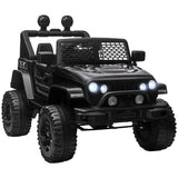 Aosom 12V Kids Ride-On Car Toy with Remote Control Black