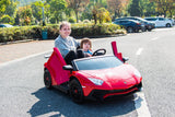 Freddo Kids Lamborghini Aventador 24V 2-Seater Ride-On Car