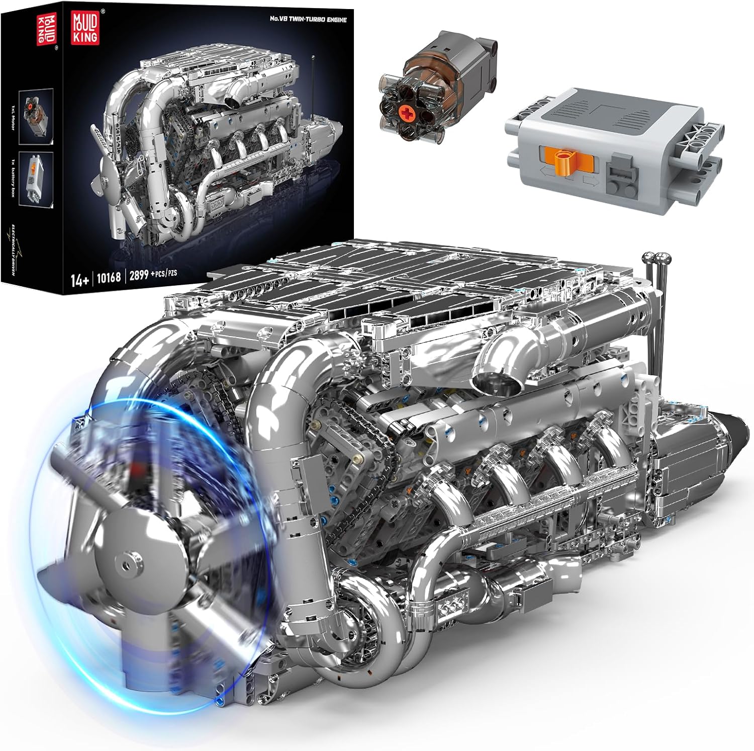 5.5L V8 Engine Model - 2899 Pcs | Massimo Precision – Kids On Wheelz