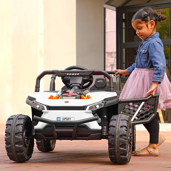 R1250 12v Buggy Ride-On Car, 2WD UTV Buggy Electric Car with Parental Remote Control, Working Doors and LED Lights