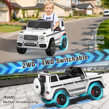 Mercedes Benz AMG G63 24V Kids Ride On Car One Seater  with Parental Remote Control, LED Lights, Leather Seat and MP3, Licensed