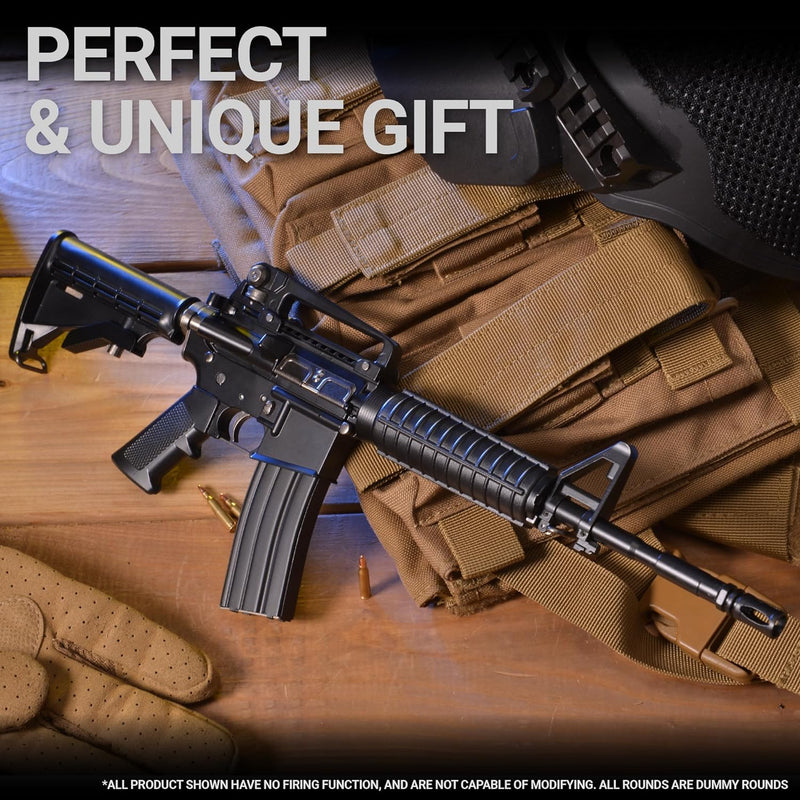 Maximum Armory [M4A1 - Black] Miniature Collectible Miniature Model - 1:2.05 Scale M4A1 Toy Replica with Display Stand