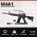 Maximum Armory [M4A1 - Black] Miniature Collectible Miniature Model - 1:2.05 Scale M4A1 Toy Replica with Display Stand