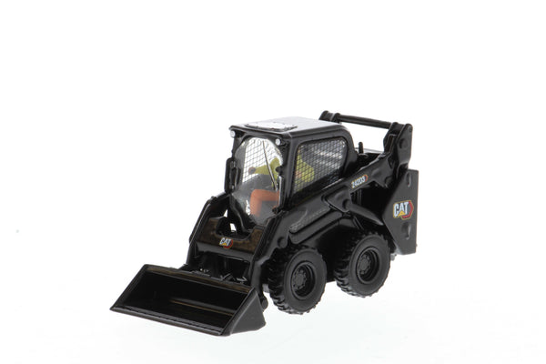 1:50 Cat® 242D3 Skid Steer Loader with Attachments & Special Black Paint, High Line Series, 85676BK