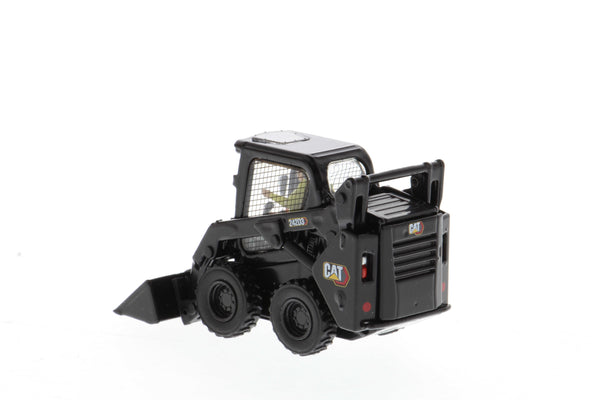1:50 Cat® 242D3 Skid Steer Loader with Attachments & Special Black Paint, High Line Series, 85676BK
