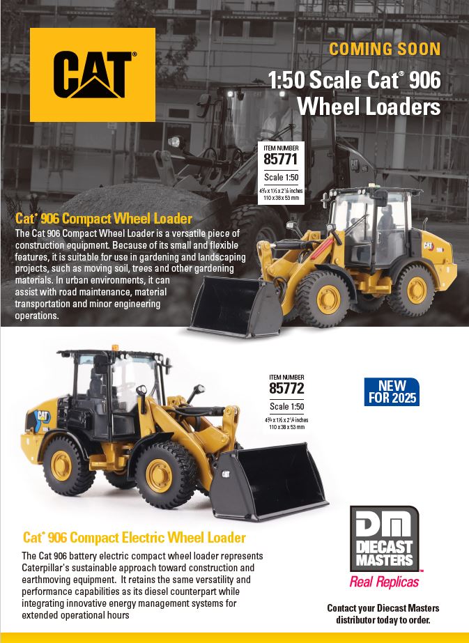 1:50 Scale Cat® 906 Compact Wheel Loader, High Line Series, 85771 *INC ...