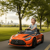 Mercedes-Benz GT3 Kids 12V Electric Ride-On Car Orange