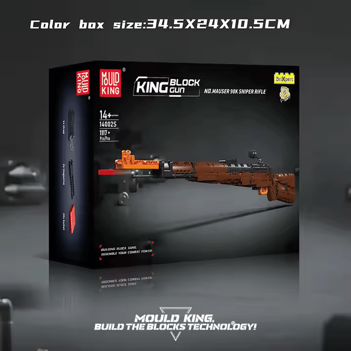 Kar 98k Gewehr Bausteine Bausatz, 1025 Teile Bauset Mauser 98K Scharfschützengewehr mit Schießfunktion, Spielzeugpistole Scharfschützengewehr für Erwachsene Kinder Teens Kar 98k Gewehr Bausteine Bausatz, 1025 Teile Bauset Mauser 98K Scharfschützengewehr mit Schießfunktion, Spielzeugpistole Scharfschützengewehr für Erwachsene Kinder Teens