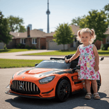 Mercedes-Benz GT3 Kids 12V Electric Ride-On Car Orange